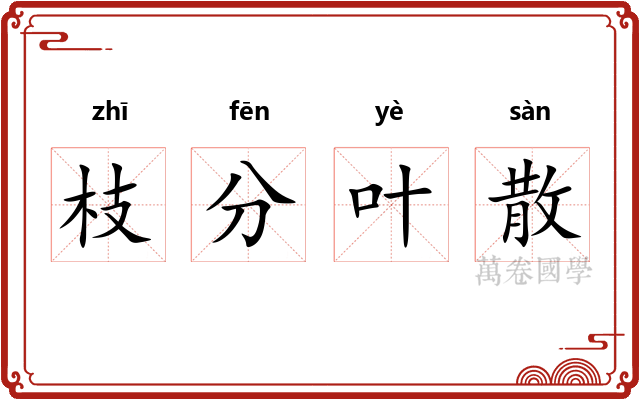 枝分叶散