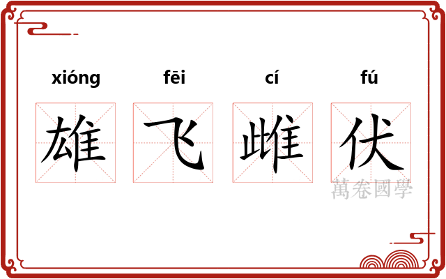 雄飞雌伏