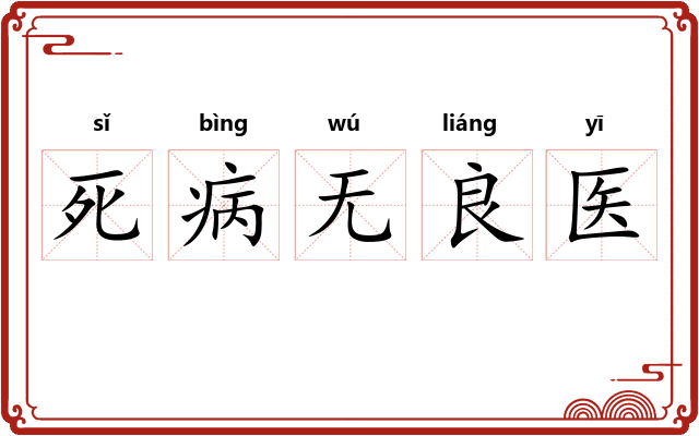 死病无良医