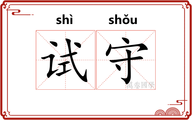 试守