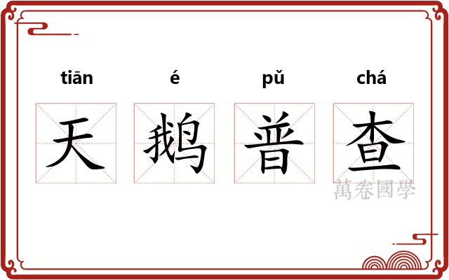 天鹅普查