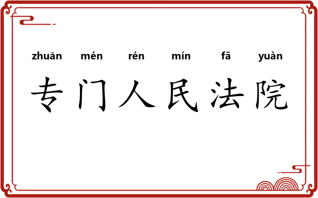 专门人民法院