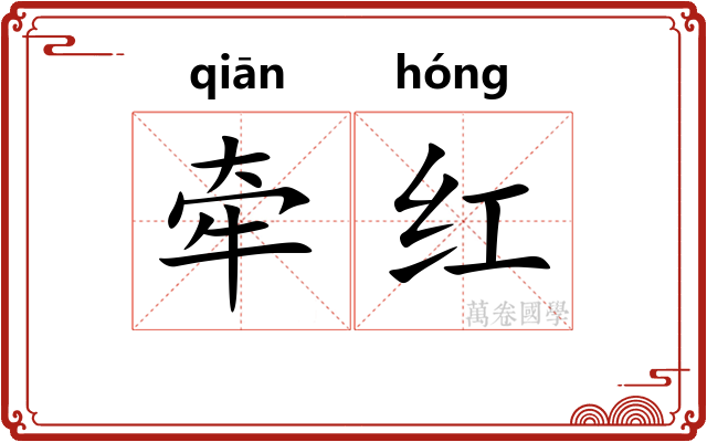 牵红